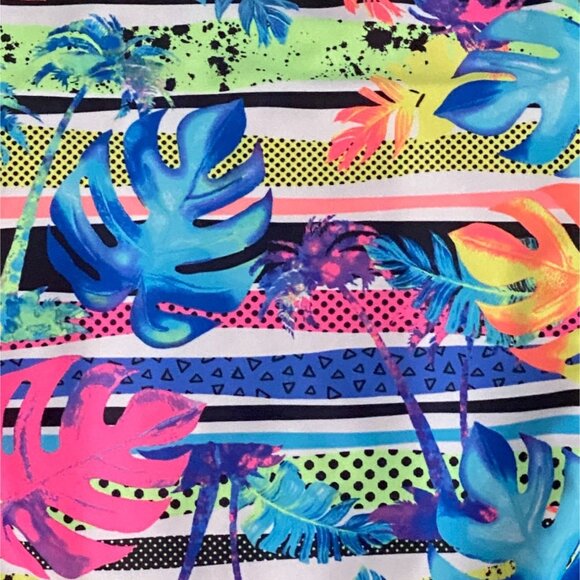 Wonder Nation Girls one Piece Floral Swimming Suit-Multicolor-Size 10/12-GUC - Picture 2 of 5